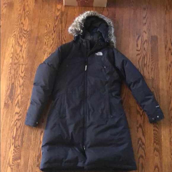 heavy north face coat